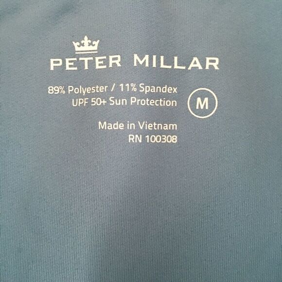 Peter Millar NWT PGA Reach Full Zip Blue UPF Jacket | Size Medium - Picture 5 of 9